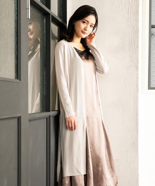 TOCCA（トッカ）の「【TOCCA LAVENDER】2way Long Cardigan ロングカーディガン（カーディガン/ボレロ・レディース・ブラック系/ベージュ系/ライラック系・SMALL/MEDIUM）」の3枚目の写真