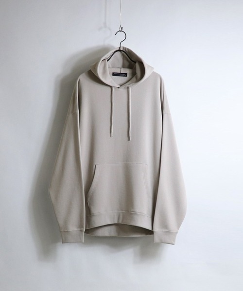 Confirm（コンファーム）の「Confirm / コンファーム ビッグプルオーバーパーカー（パーカー・メンズ・ブラック/チャコールグレー/ホワイト/アイボリー/グリーン/ミント/プラム/ブラウン/ベージュ系その他/ベージュ・M/L）」の16枚目の写真