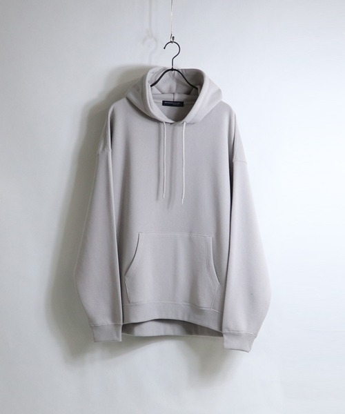 Confirm（コンファーム）の「Confirm / コンファーム ビッグプルオーバーパーカー（パーカー・メンズ・ブラック/チャコールグレー/ホワイト/アイボリー/グリーン/ミント/プラム/ブラウン/ベージュ系その他/ベージュ・M/L）」の21枚目の写真