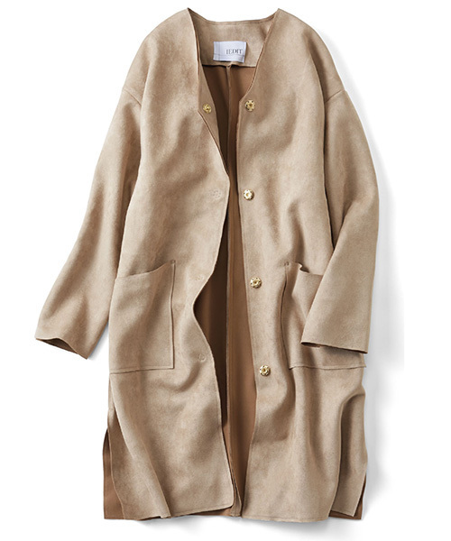 セール ブランド古着 ノーカラーコート ノーカラーコート Iedit イディット のファッション通販 Zozoused