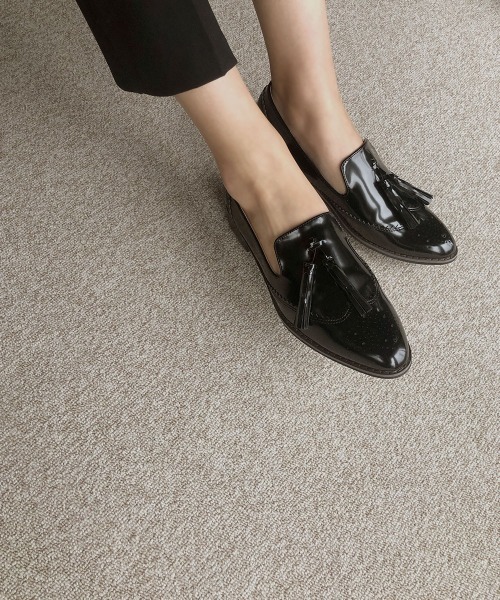 marjour（マージュール）の「TASSEL LOAFER（ローファー・レディース・ブラック・S/M/L）」の4枚目の写真