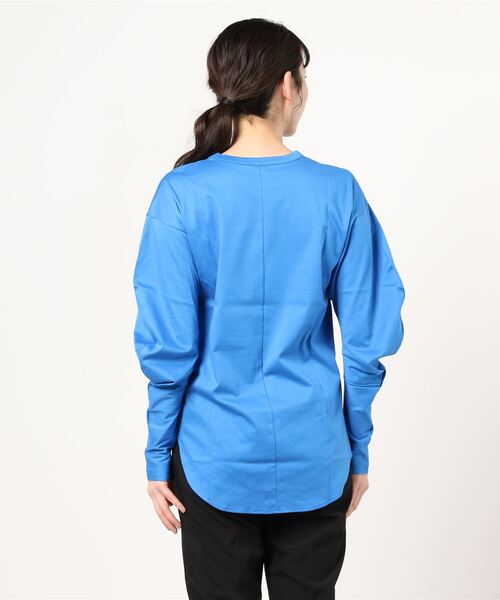 MAISON SPECIAL（メゾンスペシャル）の「スーピマコットンバナナスリーブロングTEE【MAISON SPECIAL/メゾンスペシャル】（Tシャツ/カットソー・レディース・ホワイト/ブラック/グレー/ブルー・FREE）」の18枚目の写真