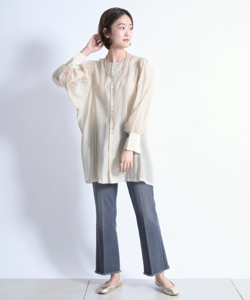 DouDou（ドゥドゥ）の「袖ボリューム2WAYブラウス（シャツ/ブラウス・レディース・オフホワイト/ベージュ/イエロー・FREE）」の15枚目の写真