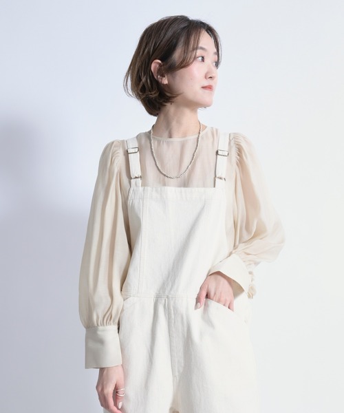 DouDou（ドゥドゥ）の「袖ボリューム2WAYブラウス（シャツ/ブラウス・レディース・オフホワイト/ベージュ/イエロー・FREE）」の16枚目の写真