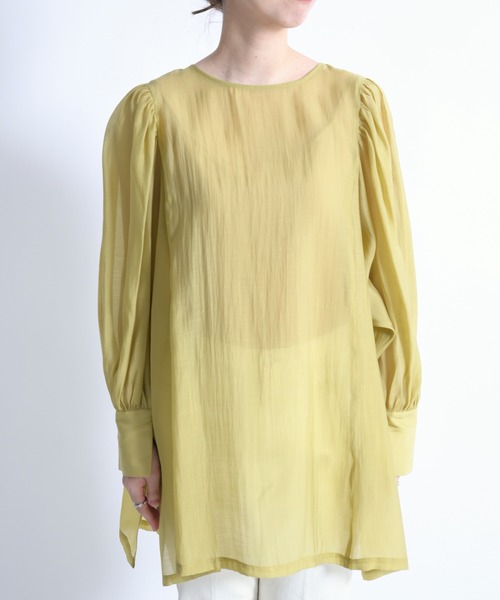 DouDou（ドゥドゥ）の「袖ボリューム2WAYブラウス（シャツ/ブラウス・レディース・オフホワイト/ベージュ/イエロー・FREE）」の13枚目の写真