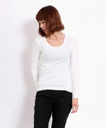 [GIORDANO]G-WARMER クルーネックロングスリーブＴシャツ
