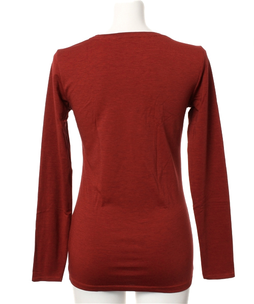 GIORDANO（ジョルダーノ）の「[GIORDANO]G-WARMER クルーネックロングスリーブＴシャツ（Tシャツ/カットソー・レディース・ホワイト/レッド/ブラック/ブラック系その他/グレー系その他・MEDIUM/LARGE/SMALL）」の10枚目の写真