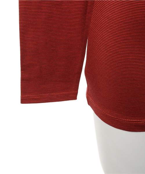 GIORDANO（ジョルダーノ）の「[GIORDANO]G-WARMER クルーネックロングスリーブＴシャツ（Tシャツ/カットソー・レディース・ホワイト/レッド/ブラック/ブラック系その他/グレー系その他・MEDIUM/LARGE/SMALL）」の7枚目の写真