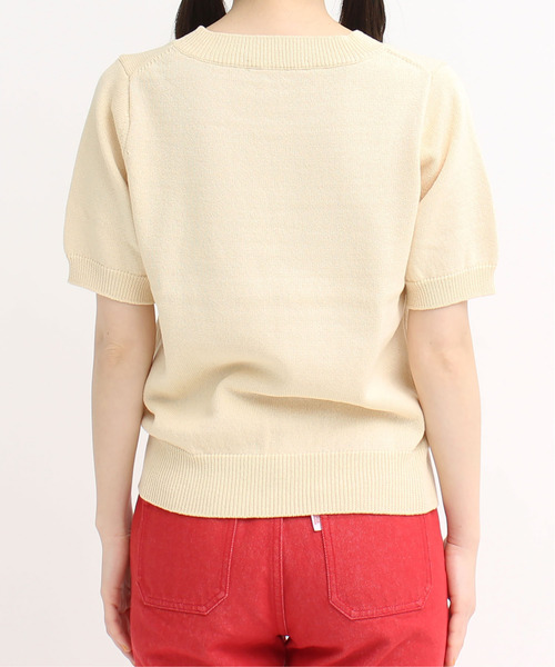 美品　人気完売品　CHILD WOMAN 半袖プルオーバー•ニット•セーター 美品 人気完売品 CHILD WOMAN 半袖プルオーバー•ニット•セーター