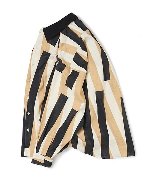 [美品] SON OF THE CHEESE 長袖シャツ XL ストライプ 総柄 SON OF THE CHEESE（サノバチーズ）の「【SON OF THE CHEESE