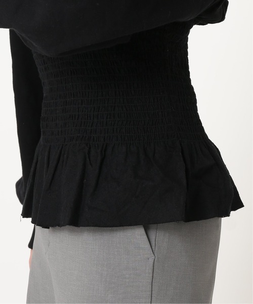 tシャツ SHIRRING DOCKING Tシャツ レディース CITYSHOP（シティーショップ）の「SHIRRING DOCKING：カットソー