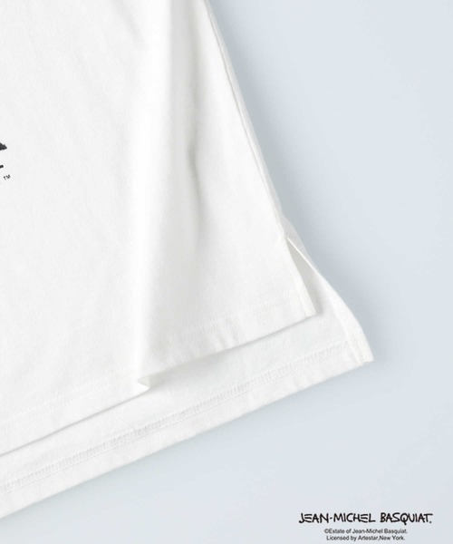 Right-on（ライトオン）の「アートプリントTシャツ(バスキア)（Tシャツ/カットソー・キッズ・パープル/ブラウン/ブラック/ホワイト・120/130/105/140/155）」の21枚目の写真