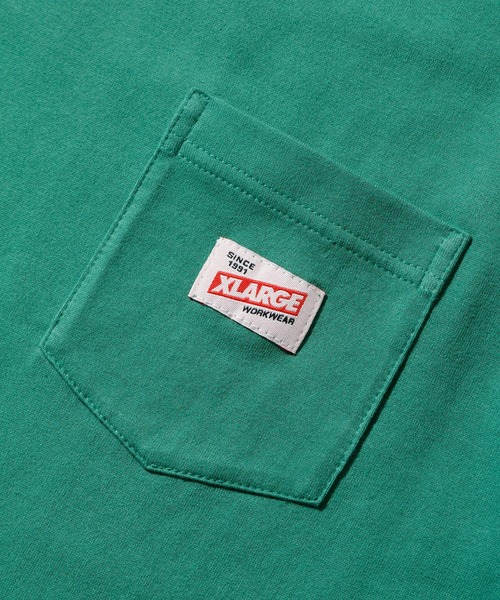XLARGE(エクストララージ)の「S/S POCKET TEE MATCHES(Tシャツ/カットソー・メンズ・ホワイト/グリーン/ブラック・S/M/XL/L)」の12枚目の写真