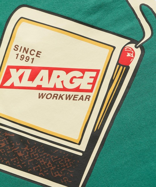 XLARGE(エクストララージ)の「S/S POCKET TEE MATCHES(Tシャツ/カットソー・メンズ・ホワイト/グリーン/ブラック・S/M/XL/L)」の9枚目の写真
