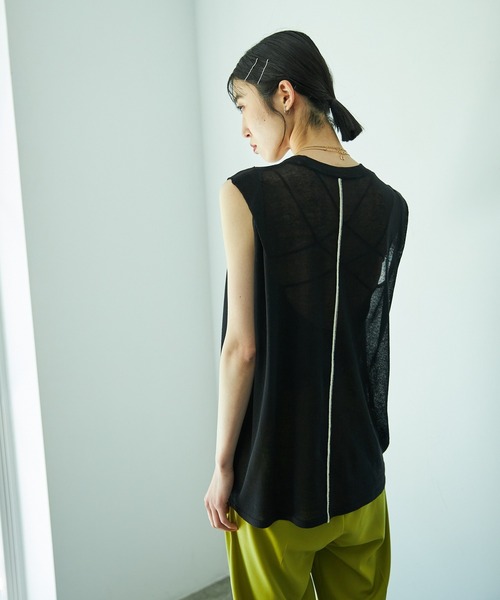 VACANCY（ヴァカンシー）の「センターラインシアーノースリニット（ニット/セーター・レディース・ブラック/グリーン/ナチュラル・FREE）」の10枚目の写真