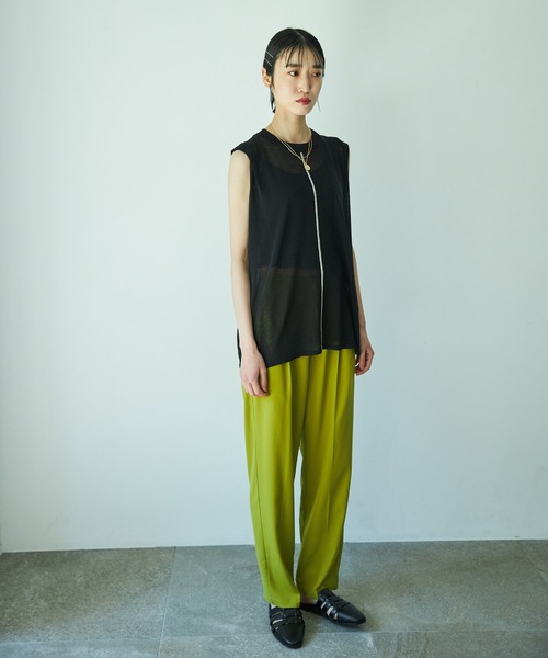 VACANCY（ヴァカンシー）の「センターラインシアーノースリニット（ニット/セーター・レディース・ブラック/グリーン/ナチュラル・FREE）」の12枚目の写真