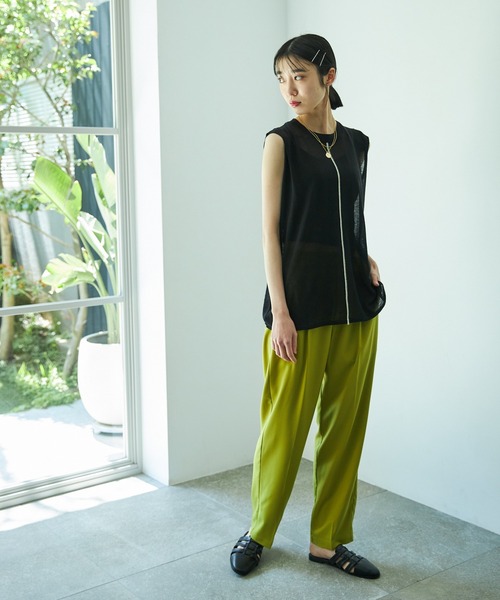 VACANCY（ヴァカンシー）の「センターラインシアーノースリニット（ニット/セーター・レディース・ブラック/グリーン/ナチュラル・FREE）」の13枚目の写真