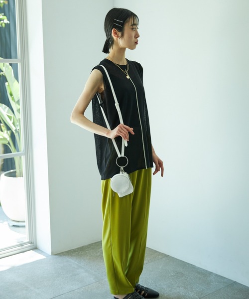 VACANCY（ヴァカンシー）の「センターラインシアーノースリニット（ニット/セーター・レディース・ブラック/グリーン/ナチュラル・FREE）」の14枚目の写真