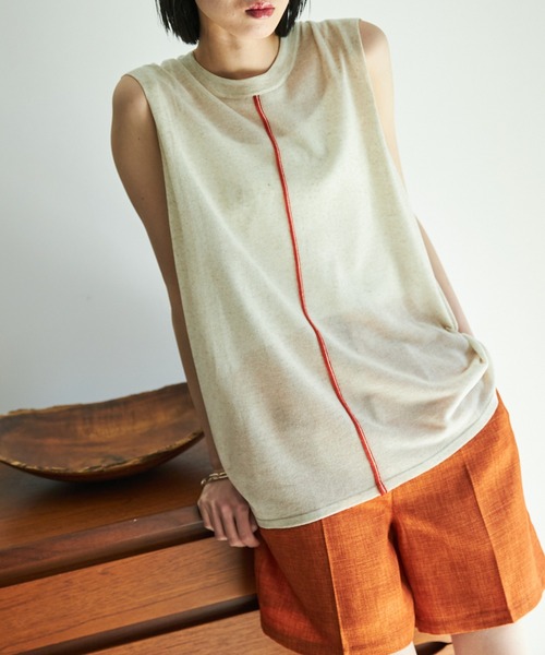 VACANCY（ヴァカンシー）の「センターラインシアーノースリニット（ニット/セーター・レディース・ブラック/グリーン/ナチュラル・FREE）」の15枚目の写真