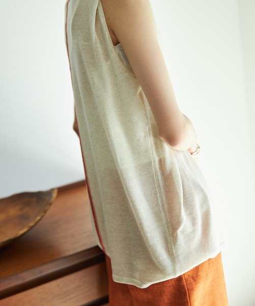 VACANCY（ヴァカンシー）の「センターラインシアーノースリニット（ニット/セーター・レディース・ブラック/グリーン/ナチュラル・FREE）」の17枚目の写真