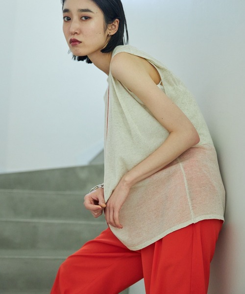 VACANCY（ヴァカンシー）の「センターラインシアーノースリニット（ニット/セーター・レディース・ブラック/グリーン/ナチュラル・FREE）」の20枚目の写真