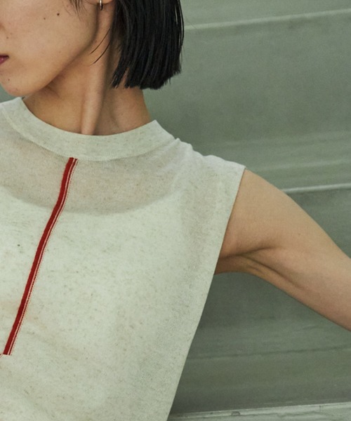 VACANCY（ヴァカンシー）の「センターラインシアーノースリニット（ニット/セーター・レディース・ブラック/グリーン/ナチュラル・FREE）」の18枚目の写真