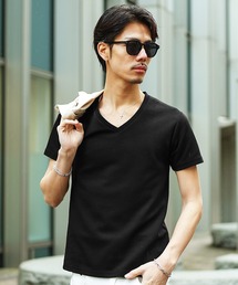 SOMEDIFF（サムディフ）の「【SOMEDIFF】プレミアム半袖Tシャツ メンズ 無地tシャツ クルーネック Vネック コットンカットソー 春服（Tシャツ/カットソー）」
