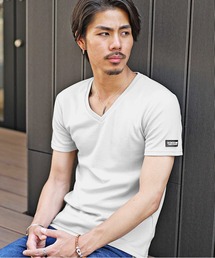 SOMEDIFF（サムディフ）の「【SOMEDIFF】プレミアム半袖Tシャツ メンズ 無地tシャツ クルーネック Vネック コットンカットソー 春服（Tシャツ/カットソー）」