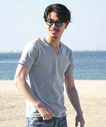 【SOMEDIFF】プレミアム半袖Tシャツ メンズ 無地tシャツ クルーネック Vネック コットンカットソー 夏服