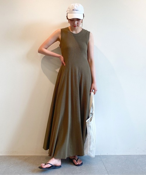 GALLARDAGALANTE 　ノースリーブワンピース　フリーサイズ　ブラウン GALLARDAGALANTE ノースリーブワンピース フリーサイズ ブラウン