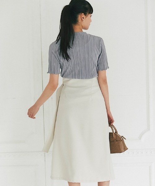 Cookie Chocolate（クッキーチョコレート）の「ラップ風スカート《@_____m.weセレクトアイテム》（スカート・レディース・ベージュ/アイボリー・M）」の10枚目の写真