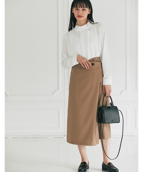 Cookie Chocolate（クッキーチョコレート）の「ラップ風スカート《@_____m.weセレクトアイテム》（スカート・レディース・ベージュ/アイボリー・M）」の13枚目の写真