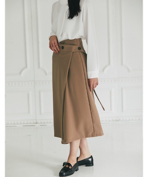 Cookie Chocolate（クッキーチョコレート）の「ラップ風スカート《@_____m.weセレクトアイテム》（スカート・レディース・ベージュ/アイボリー・M）」の12枚目の写真