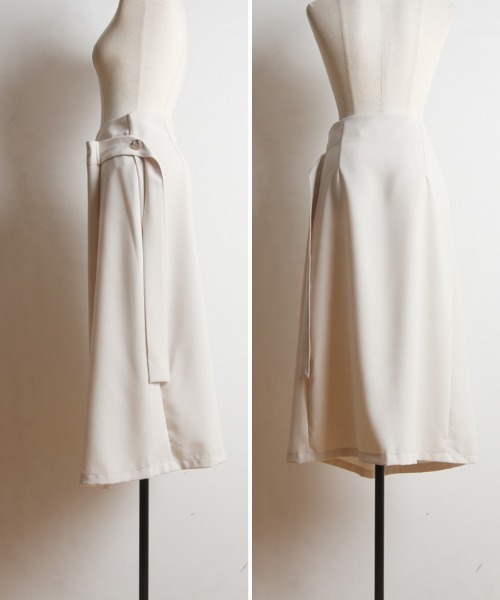 Cookie Chocolate（クッキーチョコレート）の「ラップ風スカート《@_____m.weセレクトアイテム》（スカート・レディース・ベージュ/アイボリー・M）」の9枚目の写真