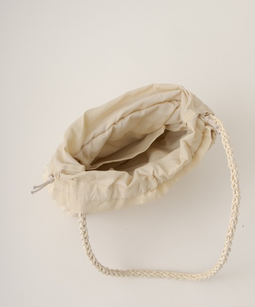 Kastane（カスタネ）の「スクエアジュートBAG（ショルダーバッグ・レディース・アイボリー/オレンジ/グリーン/ブラック・FREE）」の14枚目の写真