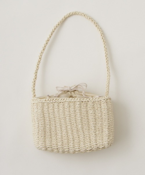 Kastane（カスタネ）の「スクエアジュートBAG（ショルダーバッグ・レディース・アイボリー/オレンジ/グリーン/ブラック・FREE）」の15枚目の写真