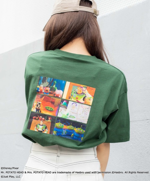 WEGO（ウィゴー）の「WEGO/別注 Disney シーンTシャツ（Tシャツ/カットソー・レディース・ホワイト/ダークグリーン/パープル/ピンク/イエロー/ブルー/グリーン/その他1/その他2/スミクロ/その他6/その他5/アイボリー・FREE）」の12枚目の写真