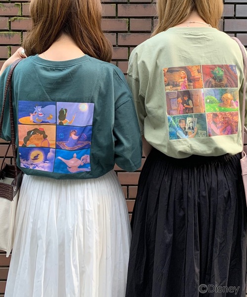 WEGO（ウィゴー）の「WEGO/別注 Disney シーンTシャツ（Tシャツ/カットソー・レディース・ホワイト/ダークグリーン/パープル/ピンク/イエロー/ブルー/グリーン/その他1/その他2/スミクロ/その他6/その他5/アイボリー・FREE）」の16枚目の写真