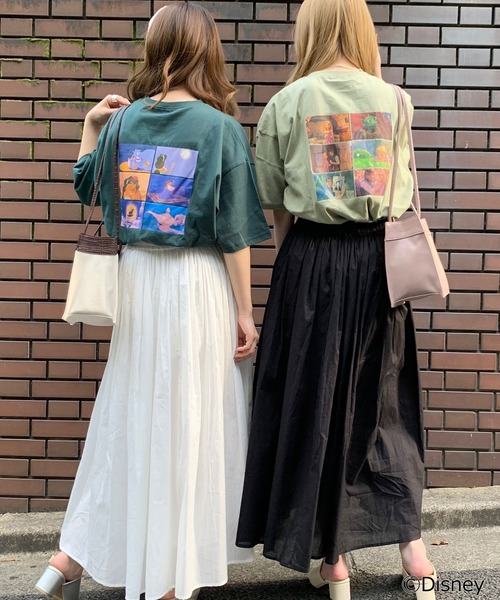 WEGO（ウィゴー）の「WEGO/別注 Disney シーンTシャツ（Tシャツ/カットソー・レディース・ホワイト/ダークグリーン/パープル/ピンク/イエロー/ブルー/グリーン/その他1/その他2/スミクロ/その他6/その他5/アイボリー・FREE）」の17枚目の写真