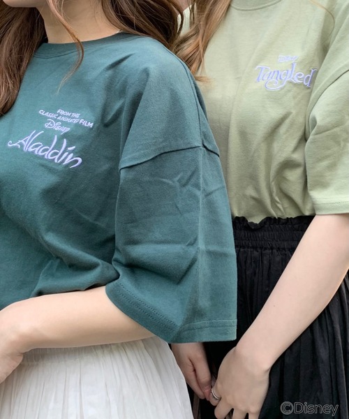 WEGO（ウィゴー）の「WEGO/別注 Disney シーンTシャツ（Tシャツ/カットソー・レディース・ホワイト/ダークグリーン/パープル/ピンク/イエロー/ブルー/グリーン/その他1/その他2/スミクロ/その他6/その他5/アイボリー・FREE）」の18枚目の写真