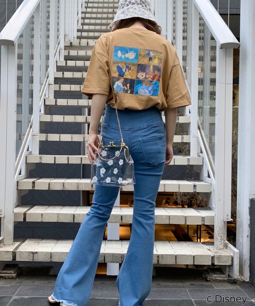 WEGO（ウィゴー）の「WEGO/別注 Disney シーンTシャツ（Tシャツ/カットソー・レディース・ホワイト/ダークグリーン/パープル/ピンク/イエロー/ブルー/グリーン/その他1/その他2/スミクロ/その他6/その他5/アイボリー・FREE）」の19枚目の写真