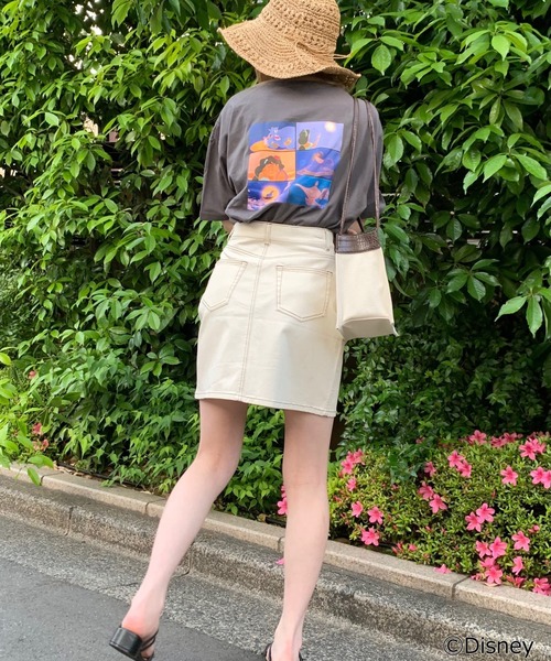 WEGO（ウィゴー）の「WEGO/別注 Disney シーンTシャツ（Tシャツ/カットソー・レディース・ホワイト/ダークグリーン/パープル/ピンク/イエロー/ブルー/グリーン/その他1/その他2/スミクロ/その他6/その他5/アイボリー・FREE）」の22枚目の写真