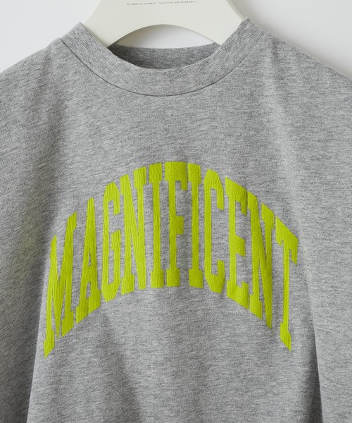 CIAOPANIC TYPY（チャオパニックティピー）の「【KIDS】MAGNIFICENT カレッジPt ノースリーブチュニックTee（Tシャツ/カットソー・キッズ・ホワイト/グレー/イエロー・SMALL/X-LARGE/MEDIUM/XX-LARGE/LARGE）」の4枚目の写真