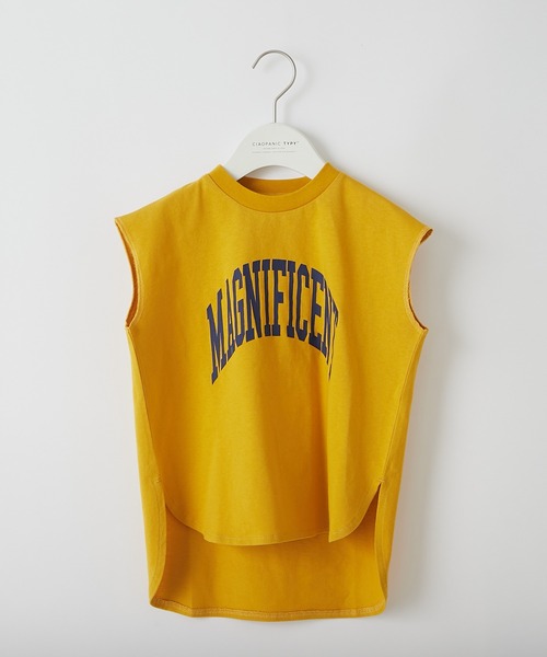 CIAOPANIC TYPY（チャオパニックティピー）の「【KIDS】MAGNIFICENT カレッジPt ノースリーブチュニックTee（Tシャツ/カットソー・キッズ・ホワイト/グレー/イエロー・SMALL/X-LARGE/MEDIUM/XX-LARGE/LARGE）」の10枚目の写真