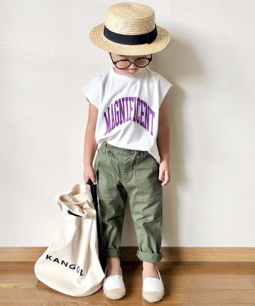 CIAOPANIC TYPY（チャオパニックティピー）の「【KIDS】MAGNIFICENT カレッジPt ノースリーブチュニックTee（Tシャツ/カットソー・キッズ・ホワイト/グレー/イエロー・SMALL/X-LARGE/MEDIUM/XX-LARGE/LARGE）」の13枚目の写真