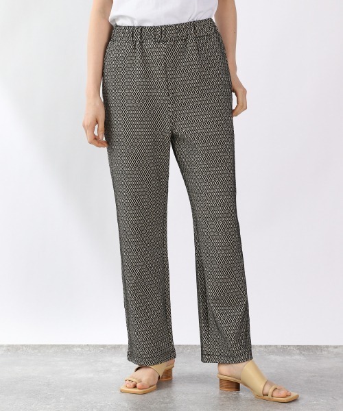 LOWRYS FARM（ローリーズファーム）の「カットジャガードパンツ２　946921（その他パンツ・レディース・ブラック/ダークブラウン/グレー・FREE）」の3枚目の写真