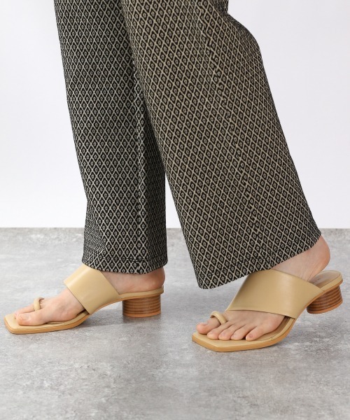 LOWRYS FARM（ローリーズファーム）の「カットジャガードパンツ２　946921（その他パンツ・レディース・ブラック/ダークブラウン/グレー・FREE）」の8枚目の写真