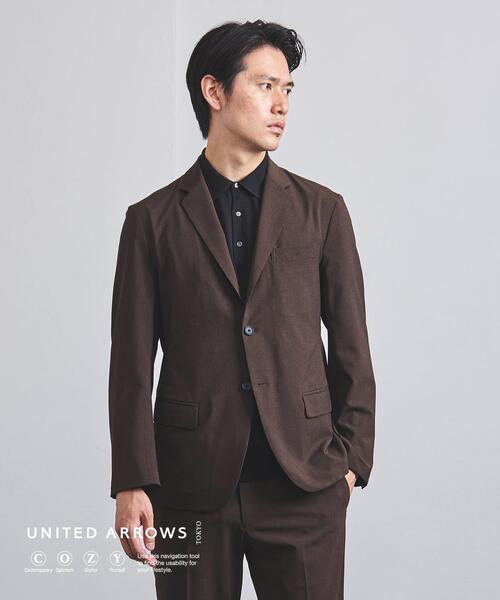 UNITED ARROWS（ユナイテッドアローズ）の「＜UNITED ARROWS "COZY"＞ ファンクション ポリエステル/タフタ S2B（テーラードジャケット・メンズ・ダークブラウン/グレー・SMALL/MEDIUM/LARGE/X-LARGE）」の2枚目の写真