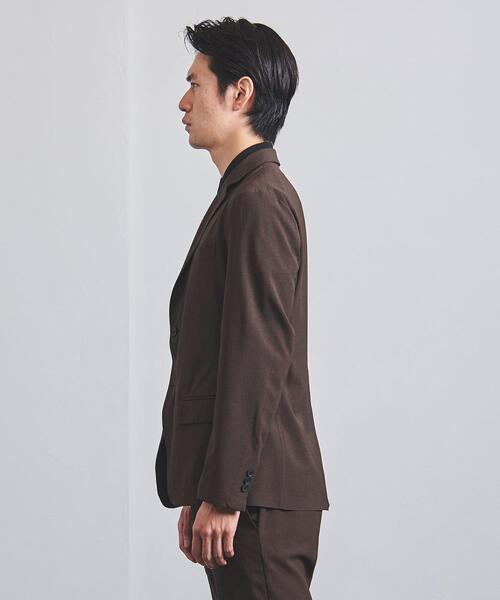 UNITED ARROWS（ユナイテッドアローズ）の「＜UNITED ARROWS "COZY"＞ ファンクション ポリエステル/タフタ S2B（テーラードジャケット・メンズ・ダークブラウン/グレー・SMALL/MEDIUM/LARGE/X-LARGE）」の4枚目の写真