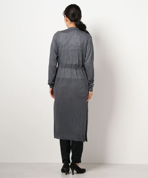 NICOLE white（ニコルホワイト）の「ウエストドロストロングカーディガン（カーディガン/ボレロ・レディース・チャコールグレー/ライトグレー/オフホワイト/その他1・FREE）」の9枚目の写真